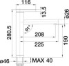 Bateria kuchenna BLANCO LINEE, chrom 517594