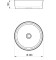 Umywalka nablatowa RAVAK  UNI Slim 40cm, b/otw., b/przel. biały  XJX01140002