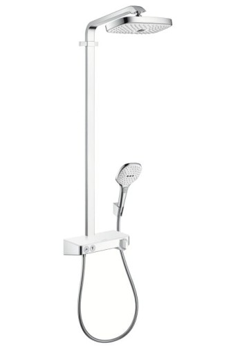 Komplet prysznicowy Raindance Select E 300 chrom/biały 27126400