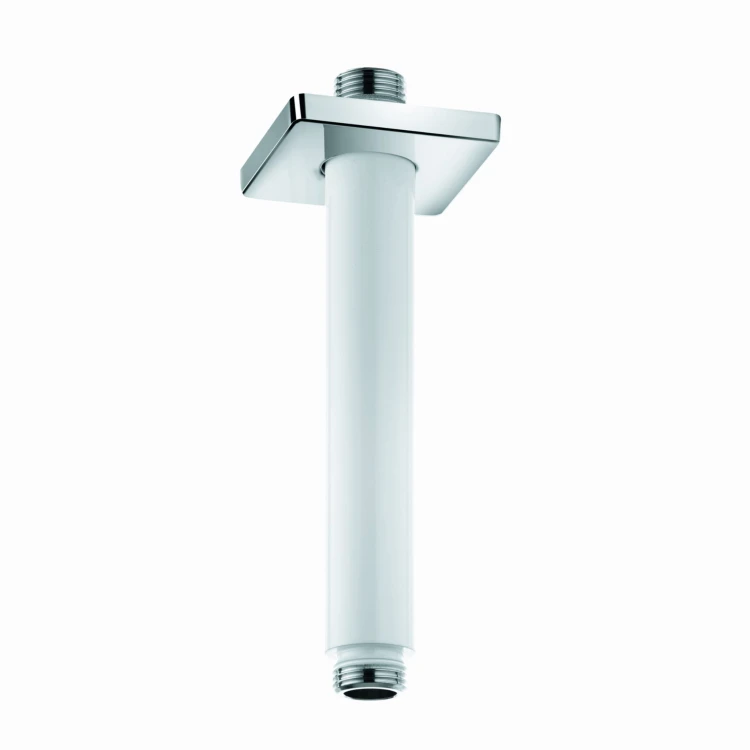 Ramie natrysku KLUDI A-QA 150mm 1/2 Sufitowe okrągłe (rozeta kwadratowa) biały/chrom 6653591-00