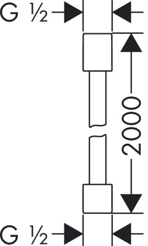 Wąż natryskowy HANSGROHE AXOR STARCK 200cm chrom 28284000