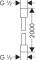 Wąż natryskowy HANSGROHE AXOR STARCK 200cm chrom 28284000