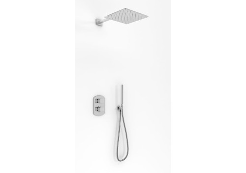 Zestaw podtynkowy KOHLMAN FOXAL termostatyczny ze słuchawką i deszczownicą Q25 chrom QW432FQ25