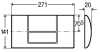 Przycisk VIEGA STANDARD biały 449001