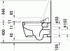 Miska wisząca WC DURAVIT Me by Starck 57cm, do Sensowash, biała 2528590000