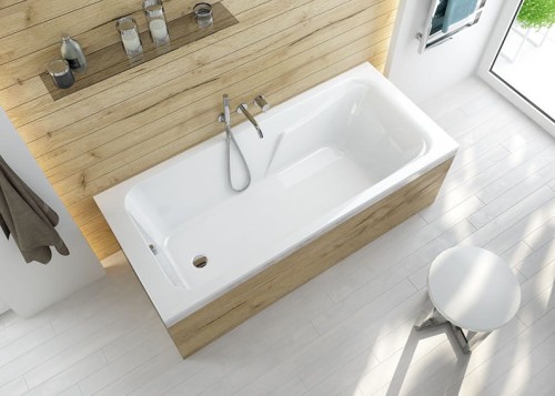 Wanna prostokątna SANPLAST MODESTA 170x75cm, biała 610340017001000