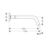 Bateria umywalkowa AXOR CITTERIO M podtynkowa, 3-otw., z rozetami, 226mm, chrom 34315000