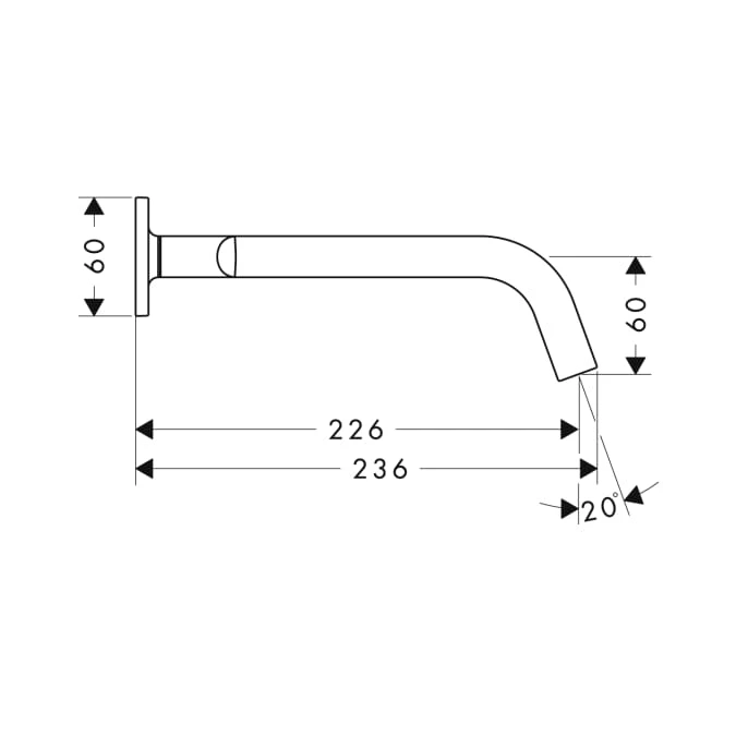Bateria umywalkowa AXOR CITTERIO M podtynkowa, 3-otw., z rozetami, 226mm, chrom 34315000