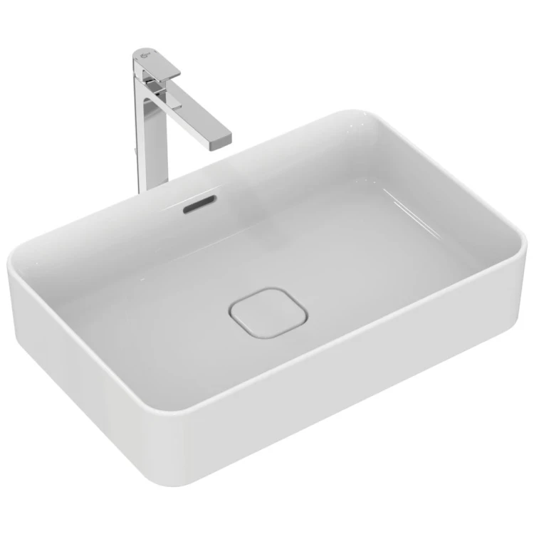 Umywalka nablatowa IDEAL STANDARD STRADA II 60x40cm, prostokątna, bez otworu, biała T299901