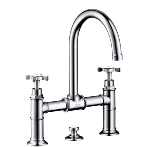 Bateria umywalkowa AXOR MONTREUX z mostkiem nikiel szczotkowany 16510820