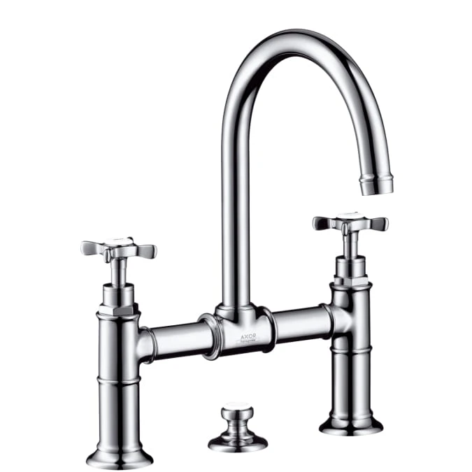 Bateria umywalkowa AXOR MONTREUX z mostkiem nikiel szczotkowany 16510820