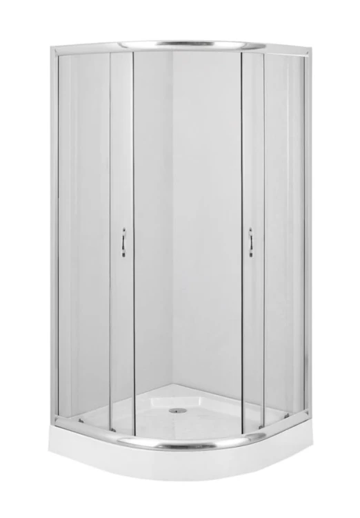 Kabina półokrągła DEANTE FUNKIA 90cm, szkło transparentne R=55, chrom KYP 051K