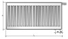 Grzejnik płytowy PURMO Ventil Compact CV22 600x600, moc 1025W F07220600601