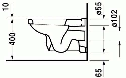 Miska wisząca WC DURAVIT 1930 biała 0182090000