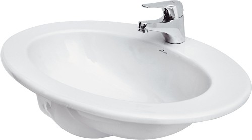 Umywalka blatowa CERSANIT GAMMA 63x47,5cm, biała K11-0012
