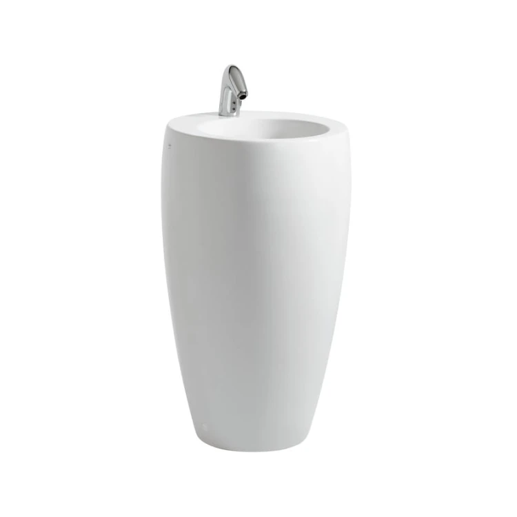 Umywalka LAUFEN ALESSI 53x90 zintegrowany postument ,przelew clou, LCC, biała H8119724001041