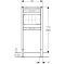 Element montażowy GEBERIT DUOFIX do natrysku i wanny, H=98-112cm, do baterii podtynkowej 111.780.00.1