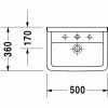 Umywalka DURAVIT STARCK 3 50x36cm biała 0300500000