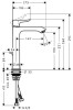 Bateria umywalkowa HANSGROHE METRIS E2 200 do misek umywalkowych 31183000