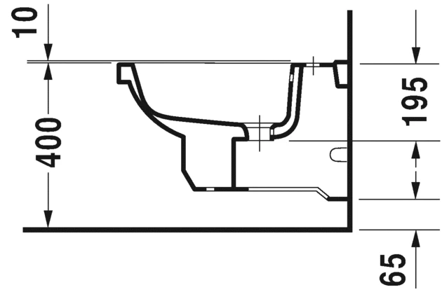 Bidet wiszący DURAVIT 1930 biały 0266100000