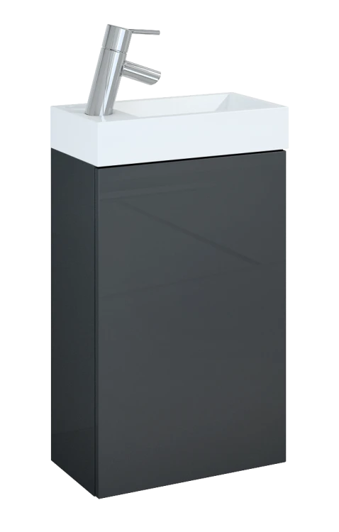 ZESTAW: Szafka ELITA YOUNG BASIC z umywalką ceramiczną antracyt 166042