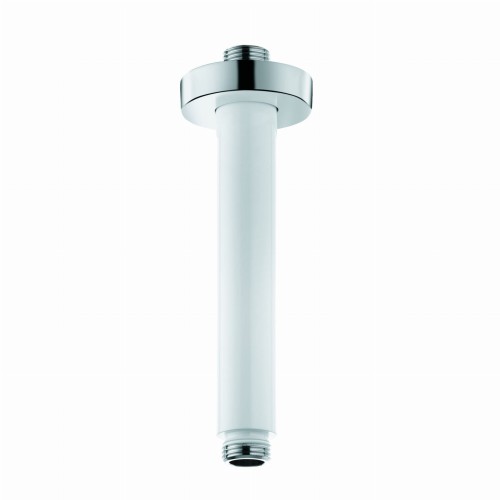 Ramie natrysku KLUDI A-QA 150mm 1/2 Sufitowe okrągłe (rozeta okrągła) biały/chrom 6651591-00
