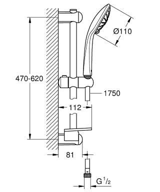Zestaw prysznicowy GROHE EUPHORIA 110 27231001