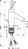Bateria umywalkowa HANSGROHE AXOR STARCK chrom 10010000