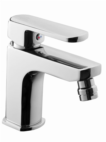 Bateria-bidetowa-KFA-KORUND-z-zaworami-kątowymi-i-spustem-klik-klak-chrom-400701100