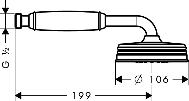 Słuchawka natryskowa AXOR MONTREUX 16320000
