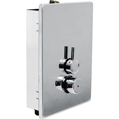 Bateria natryskowa TRES TEMPOTRES podtynkowa, z mieszaczem, samozamykająca, chrom 01217901