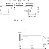 Bateria umywalkowa AXOR CITTERIO podtynkowa, 3-otw., chrom 39147000