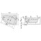 Wanna narożna SANPLAST COMFORT 140x100, prawa 610060020010000