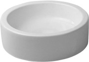 Umywalka nablatowa DURAVIT STARCK 1 średnica 46cm, bez otworu, bez przelewu, biała WonderGliss 04454600001
