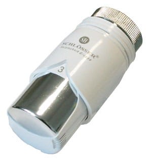 Głowica termostatyczna SCHLOSSER DIAMANT Plus do grzejników Purmo V, biała/chrom 600100011