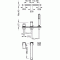 Bateria wannowa LOFT TRES 3-otworowa, chrom 20016203