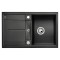 Zlewozmywak granitowy BLANCO METRA 45 S 78x50 cm, z korkiem aut., antracyt, PuraDur 513035