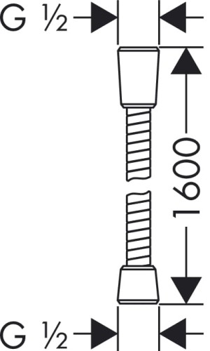 Wąż natryskowy HANSGROHE SENSOFLEX 160cm 28136000