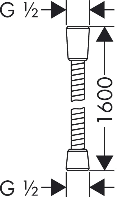 Wąż natryskowy HANSGROHE SENSOFLEX 160cm 28136000
