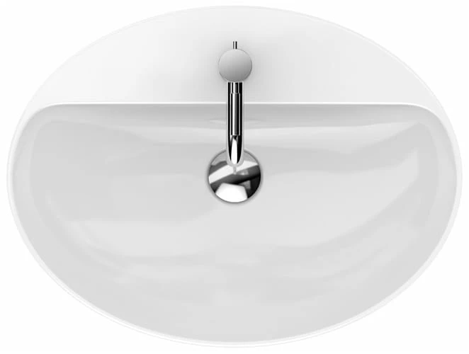 Umywalka nablatowa KOŁO VARIFORM 60cm owalna, biała 500.772.01.6