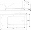 Wanna prostokątna KOŁO COMFORT PLUS 190x90cm, z uchwytami, biała XWP1491000