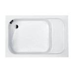 Brodzik prostokątny SANPLAST CLASSIC 80x100x28cm, akrylowy, biały 615010052001000