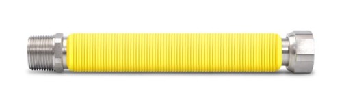 Rozciągliwy przewód gazowy FAMAS DN25, L=350-700mm, z nyplem PSR-07ANT-035