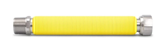 Rozciągliwy przewód gazowy FAMAS DN25, L=350-700mm, z nyplem PSR-07ANT-035