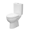 Kompakt WC CERSANIT PARVA 02 3/6L z deską duroplastową, odpływ poziomy, biały K27-003