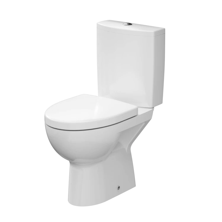 Kompakt WC CERSANIT PARVA 02 3/6L z deską duroplastową, odpływ poziomy, biały K27-003