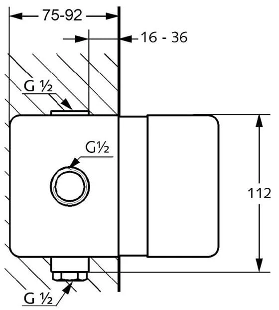 Element podtynkowy KLUDI LOGO NEO 38625