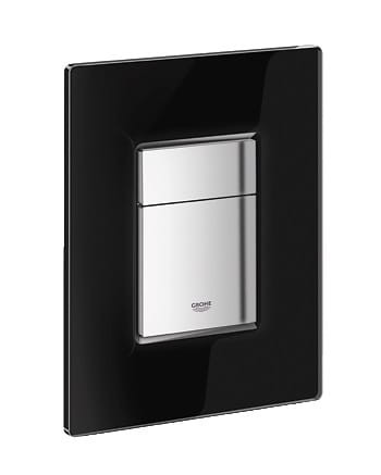 Przycisk-spłukujący-GROHE-SKATE-COSMOPOLITAN-3-6-L-z-stop-szkło-czarne-chrom-38845KS0