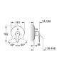 Bateria wannowa GROHE EUROSTYLE COSMOPOLITAN el. zewnętrzny, chrom 19506002