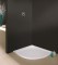 Brodzik półokrągły SANPLAST SPACE 80x80x3cm, akrylowy, biały 615110032001000